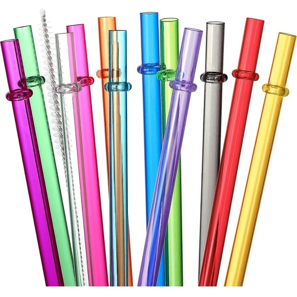 24-Pack Reusable Straws with Cleaning Brushes - 12 Colors! - Picture 11 of 11